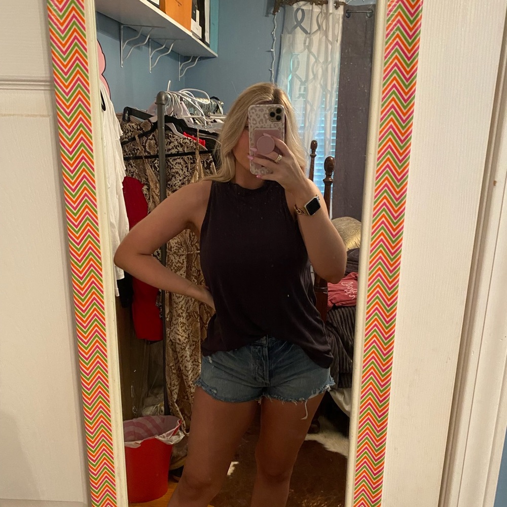 high neck tank top